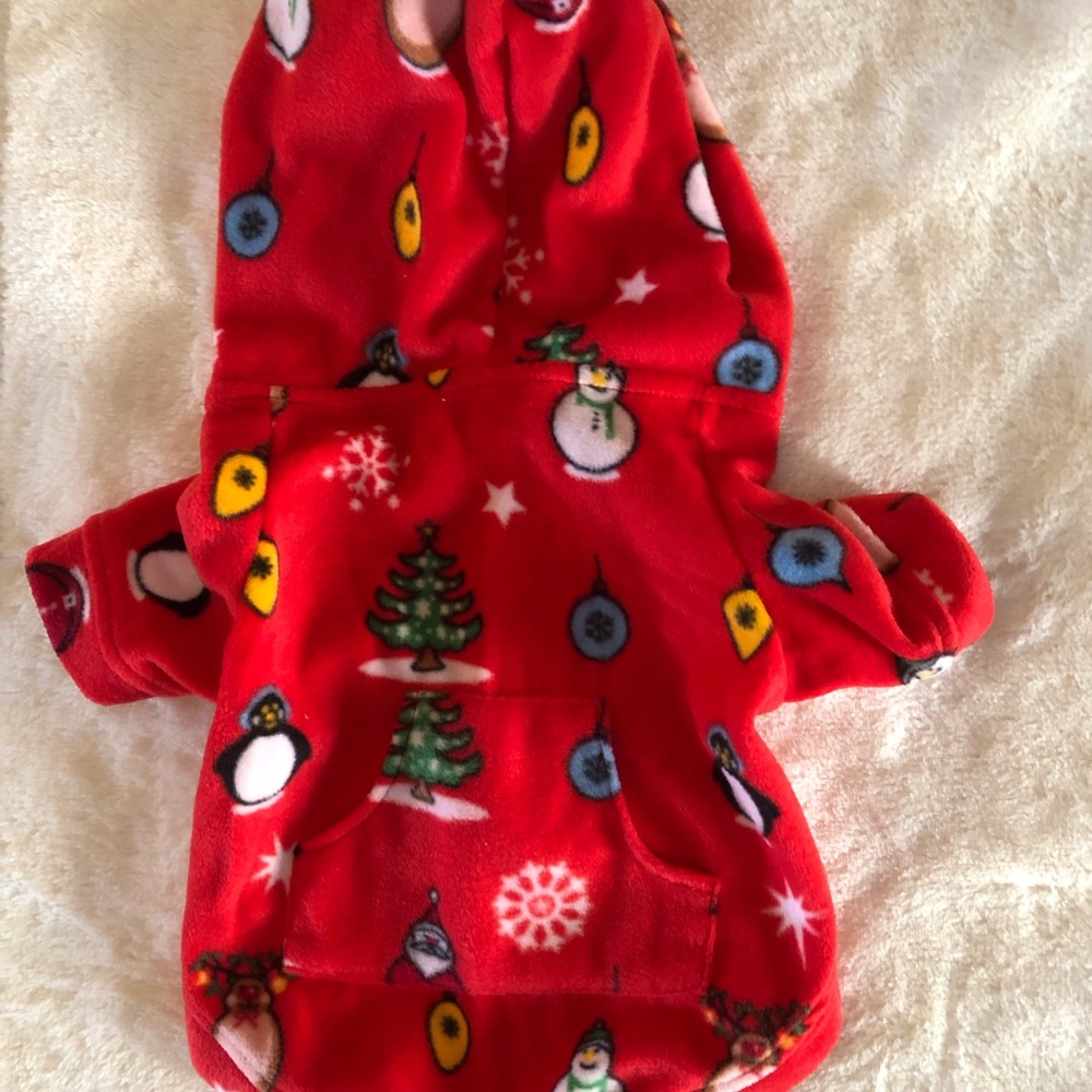 Christmas fleece hoodie for dogs by Pet PJ’s